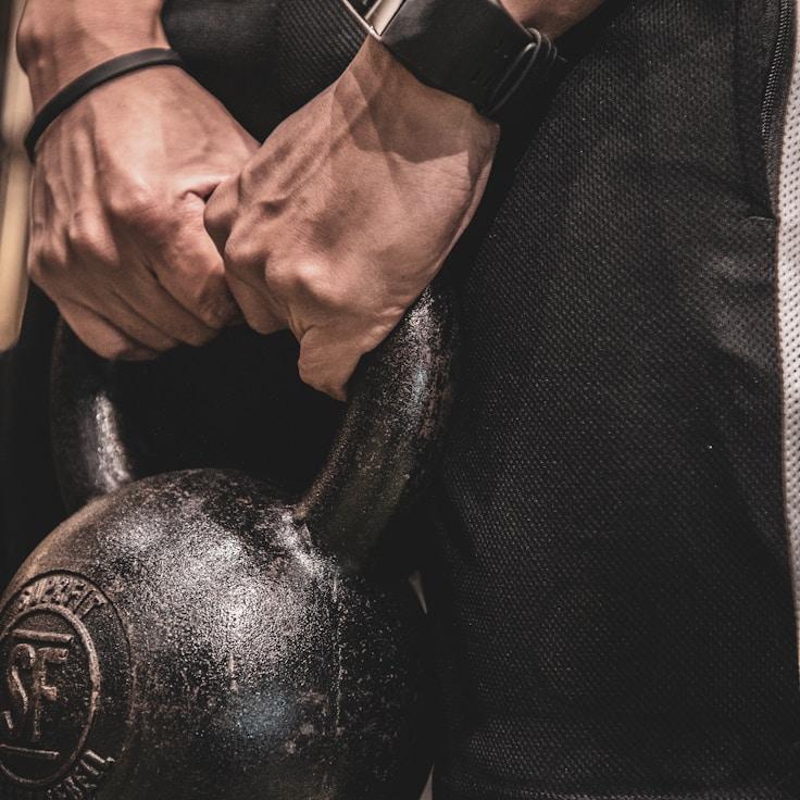 Professional gym interior with strength equipment